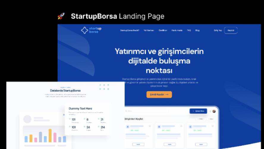 Figma Borsa Startup Landing Page
