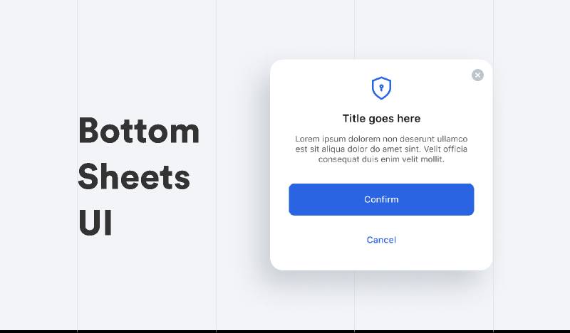 Figma Bottom Sheets UI