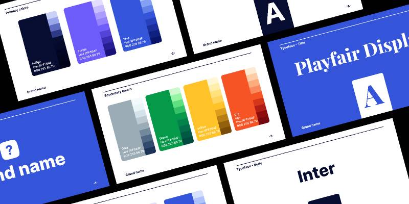 Figma Brand Style Guide template UI4Free