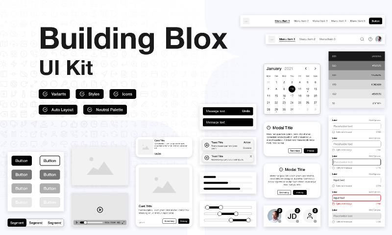 Figma Building Blox Ui Kit