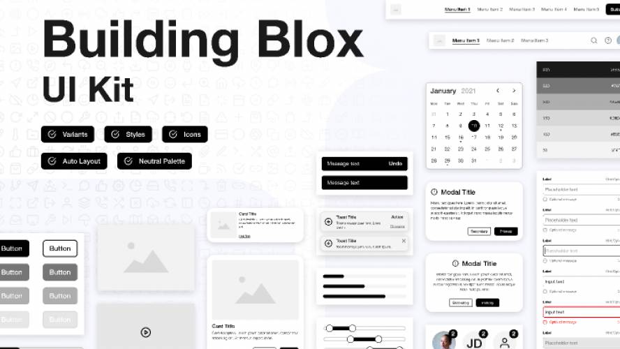 Figma Building Blox Ui Kit