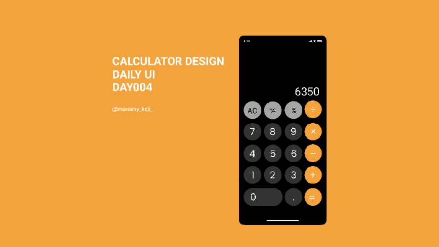 Figma Calculator Design Mobile App