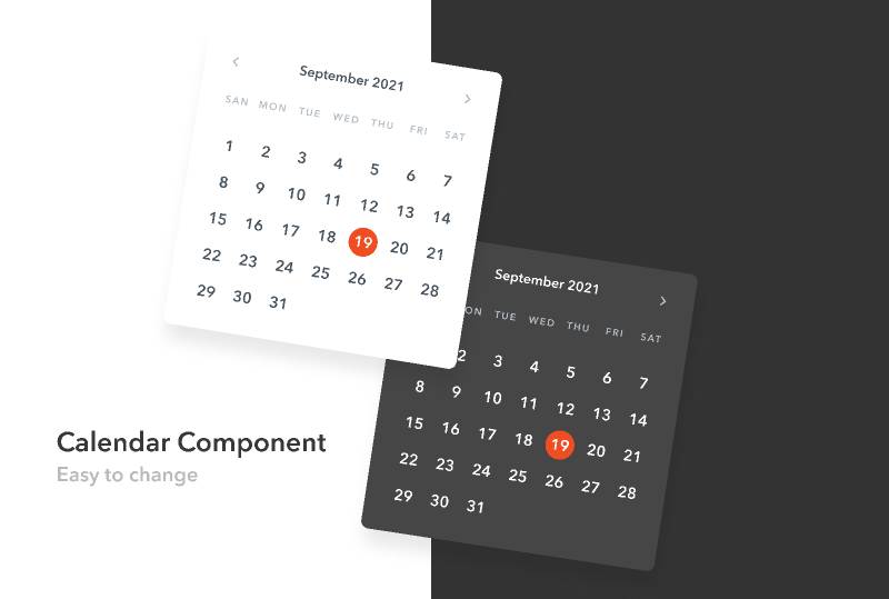 Figma Calendar UI Template