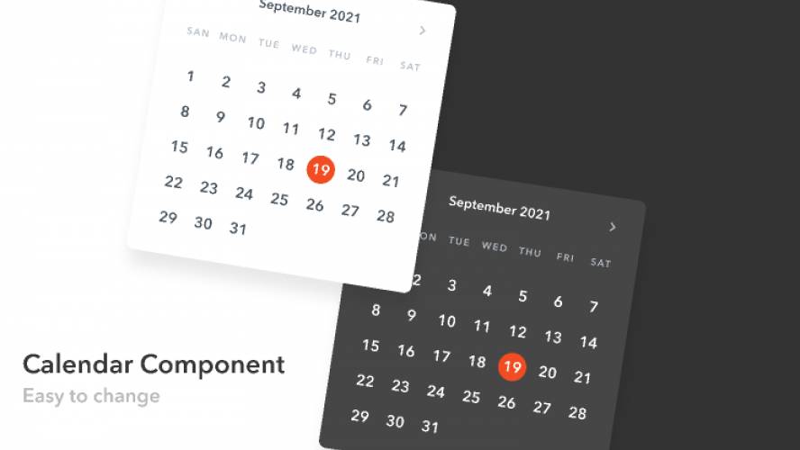 Figma Calendar UI Template