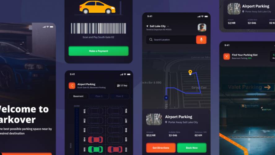 Figma Car Parking App