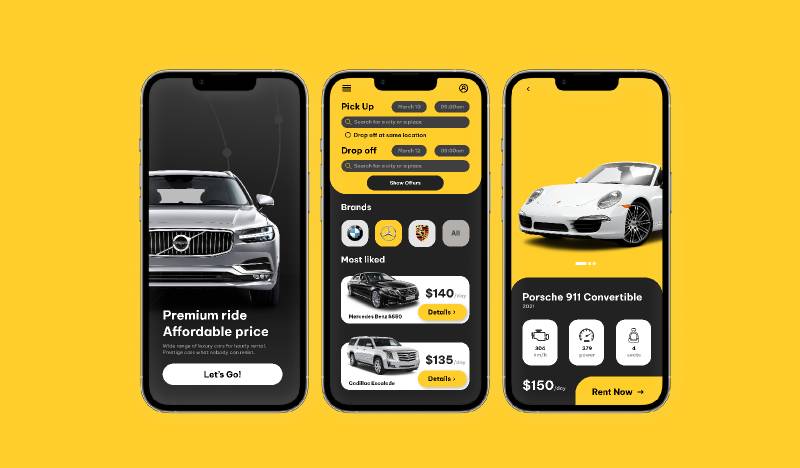 Figma Car Rental Application