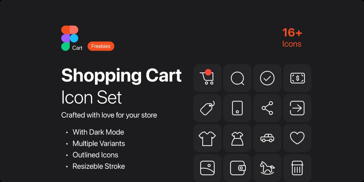 Figma Cart Icon Set