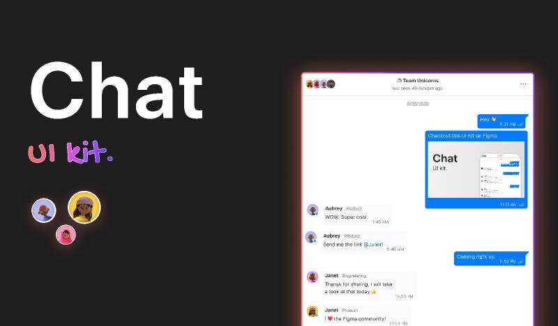 Figma Chat UI kit Free Download