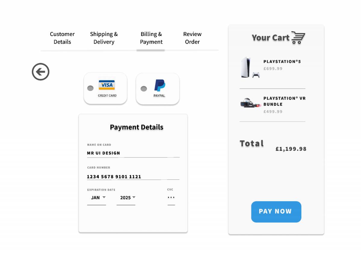Figma Checkout Page Template