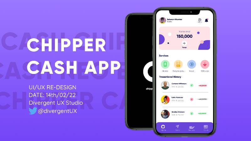 Figma Chipper cash ui/ux Redesign