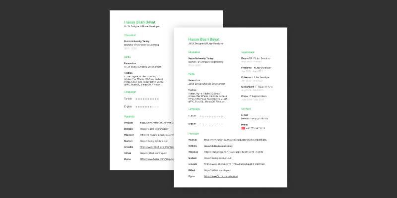 Figma Clean CV Resume Template