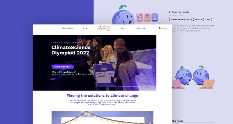Figma ClimateScience Olympiad 2022 Website