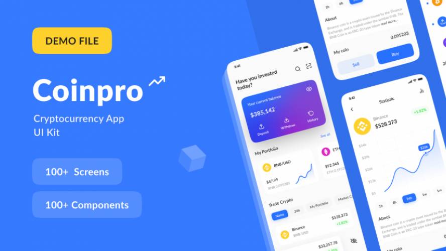 Figma Coinpro UI Kit Template