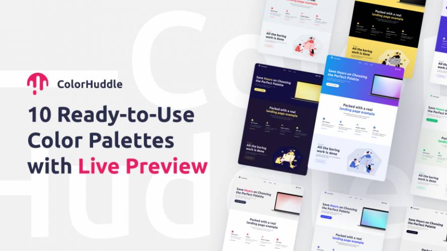 Figma ColorHuddle Palettes with Examples