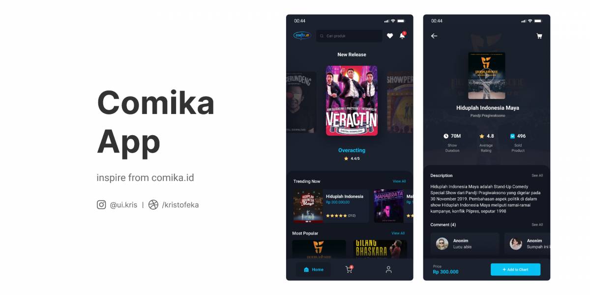 Figma Comika.Id - Mobile App Template