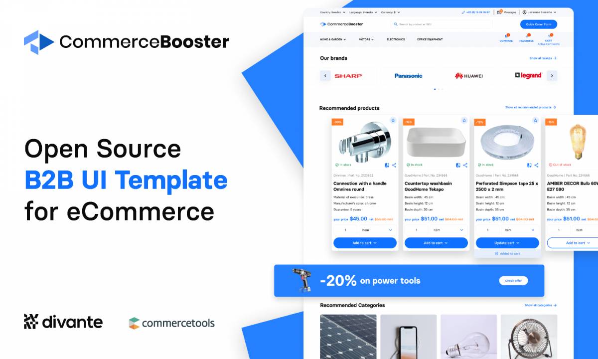 Figma CommerceBooster Open Source B2B UI Template