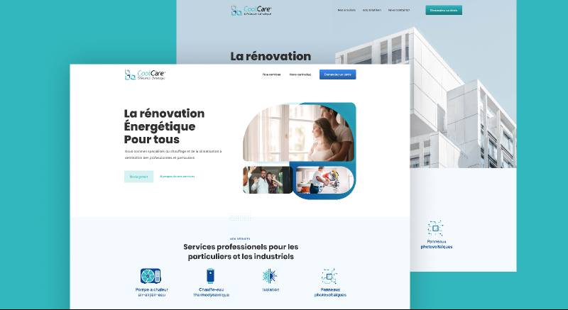 Figma CoolCare UI Website