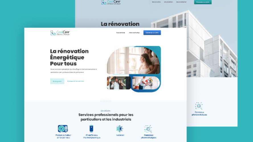 Figma CoolCare UI Website