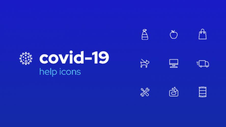 Figma COVID-19 Icons Help pack