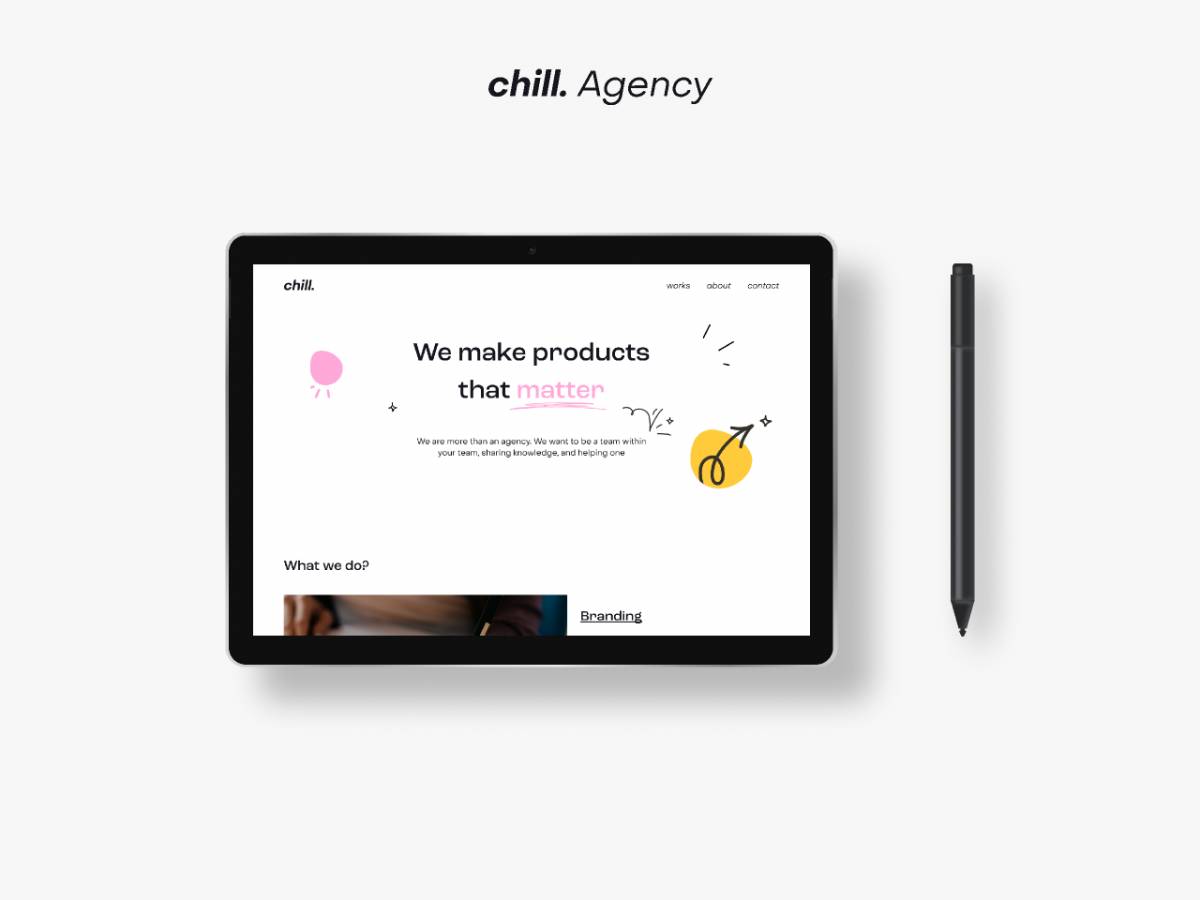 Figma Creative agency website template