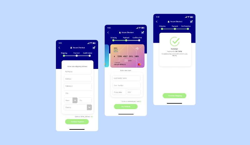 Figma Credit card checkout design