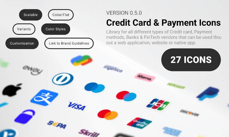 Figma Credit cards & Payment Methods Icons