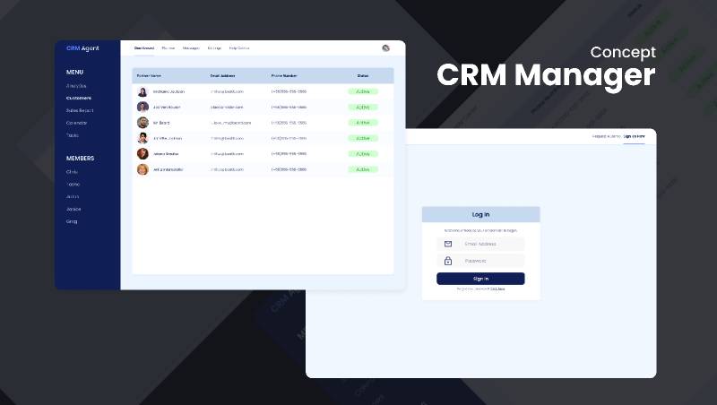 Figma CRM Manager