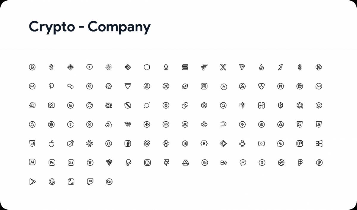 Figma Crypto - Company Icons Pack