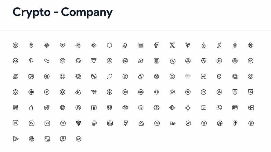 Figma Crypto - Company Icons Pack