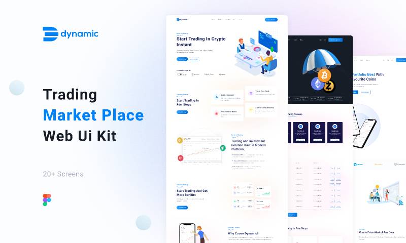 Figma Crypto Brains Crypto Trading Application UI Kit