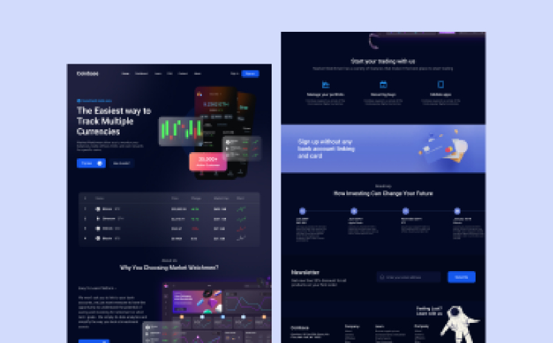 Figma Crypto Landing page Figma Template