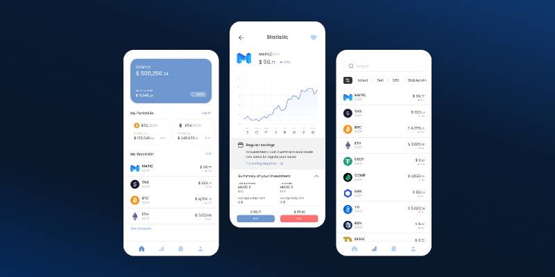 Figma Cryptocurrency Application Template