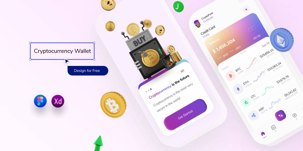 Figma Cryptocurrency Wallet App