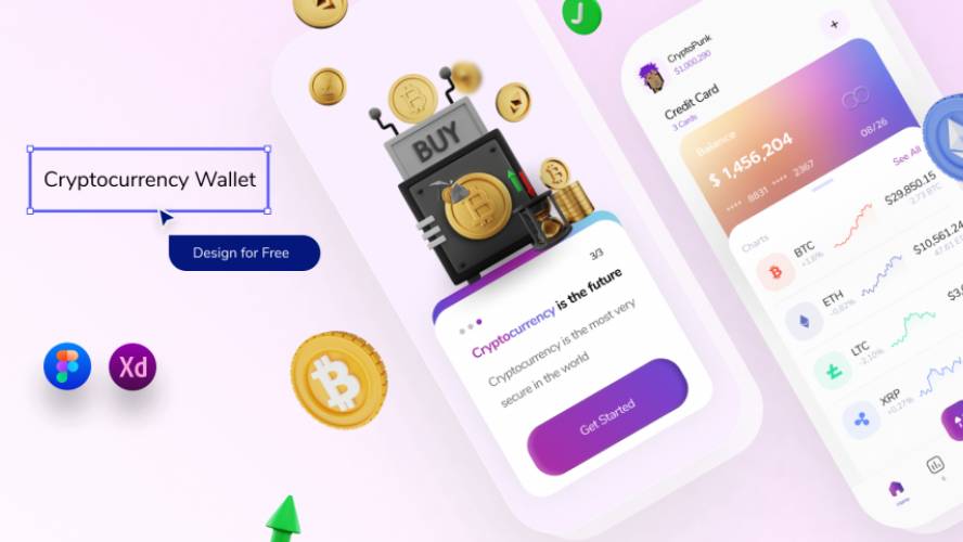 Figma Cryptocurrency Wallet App