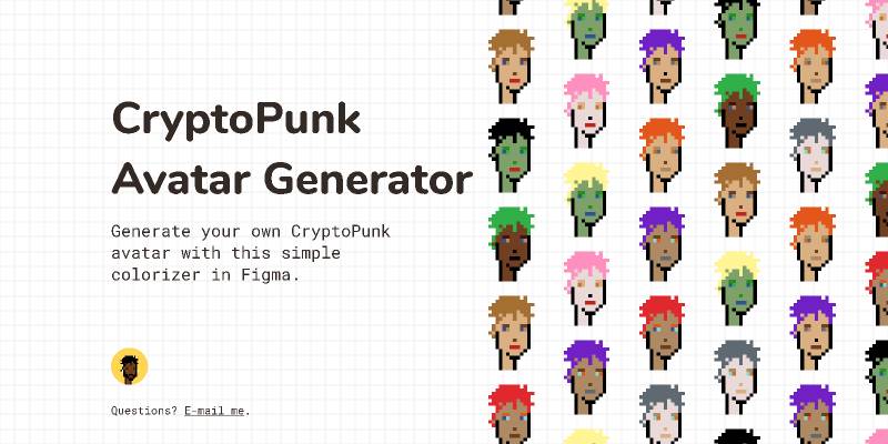 Figma CryptoPunk Avatar Generator Free Version 2.0 New