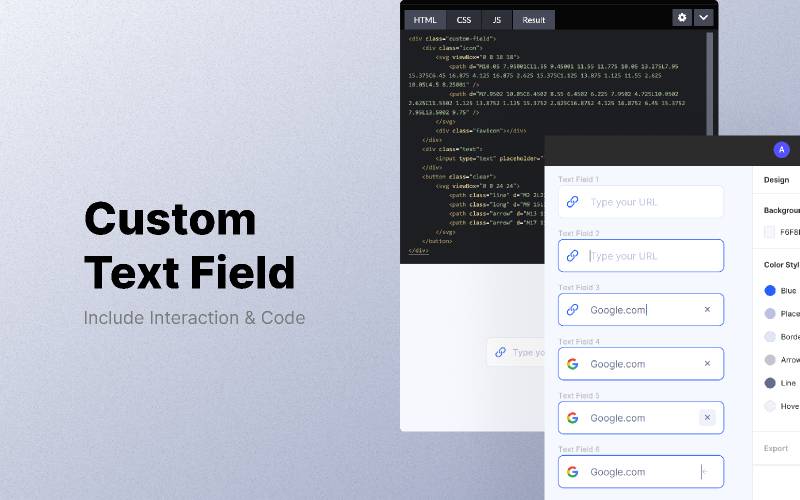 Figma Custom Textfield Ui kit