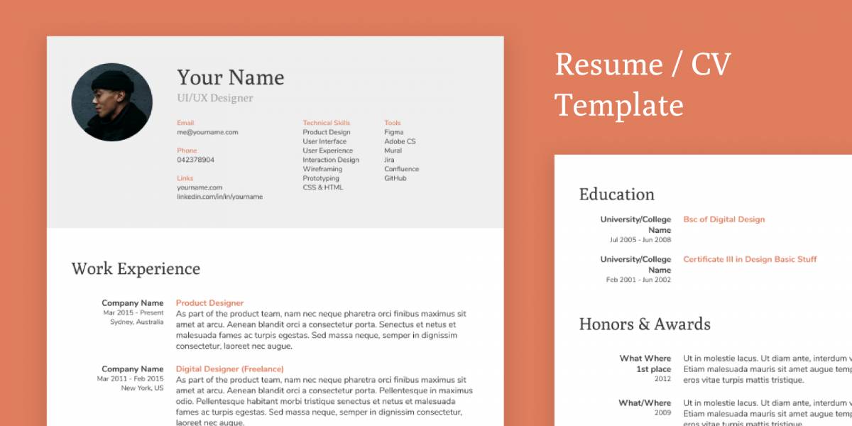 Figma CV / Resume Template