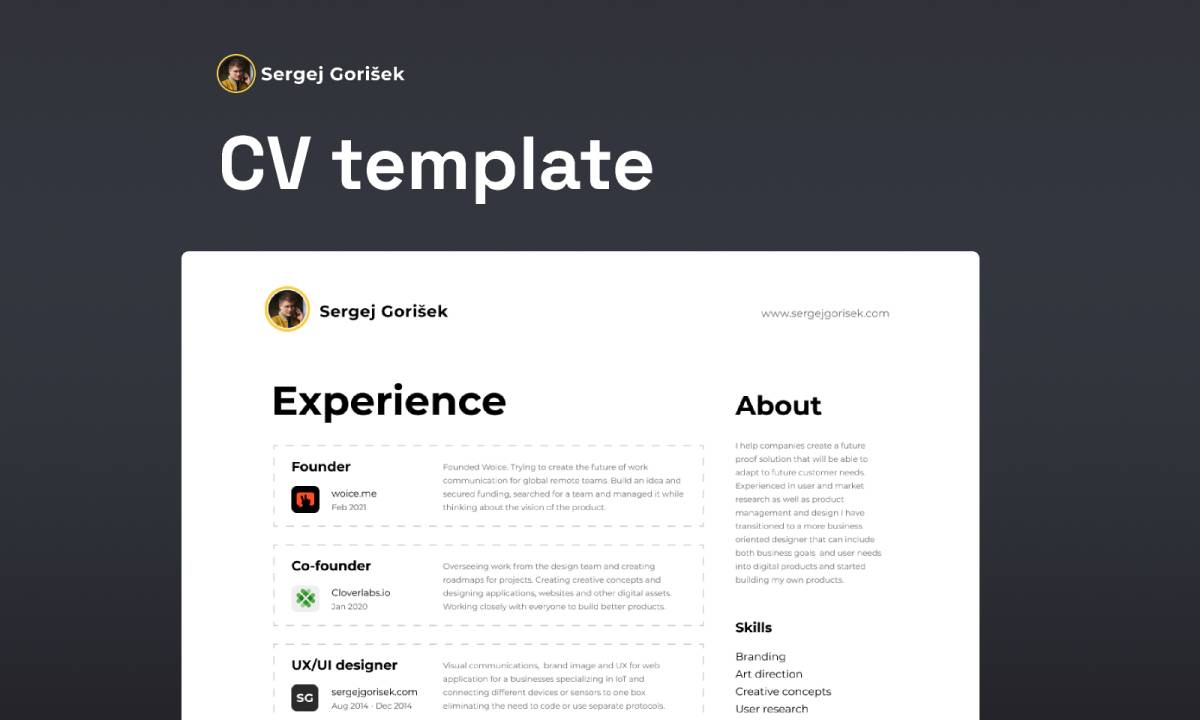 Figma CV Template