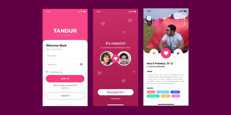 Figma Dating App Tandur Template