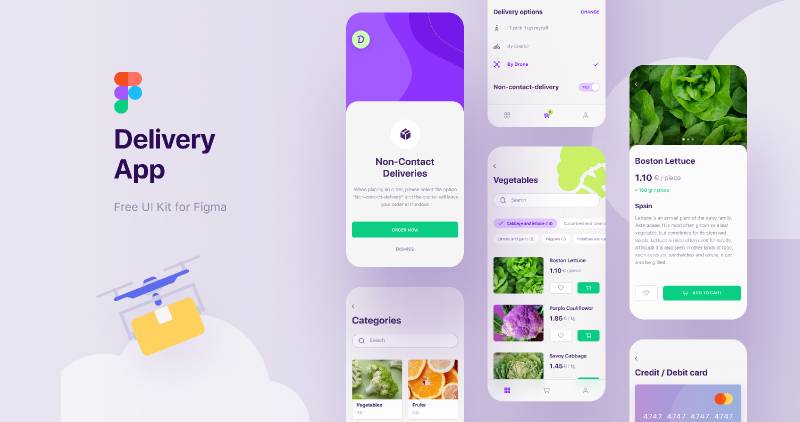 Figma Delivery App UI Kit