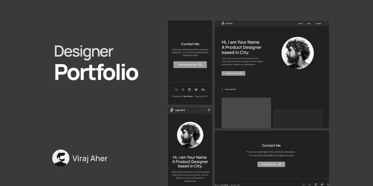 Figma Designer Portfolio Template