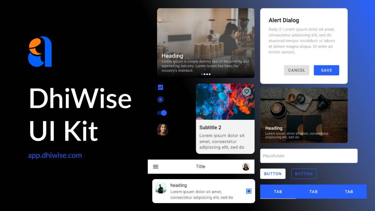 Figma DhiWise UI Kit