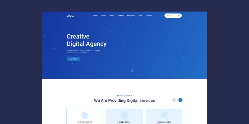 Figma Digital Agency Landing Page Design