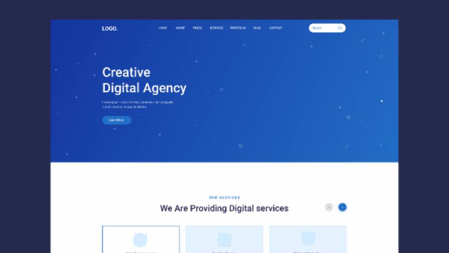 Figma Digital Agency Landing Page Design