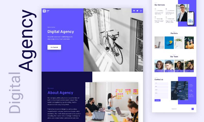 Figma Digital Agency Landing Page