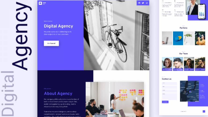 Figma Digital Agency Landing Page