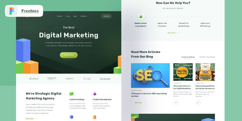 Figma Digital Marketing Website Template