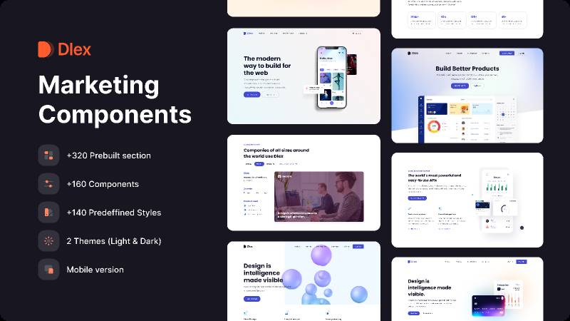 Figma Dlex Marketing Components Full Version