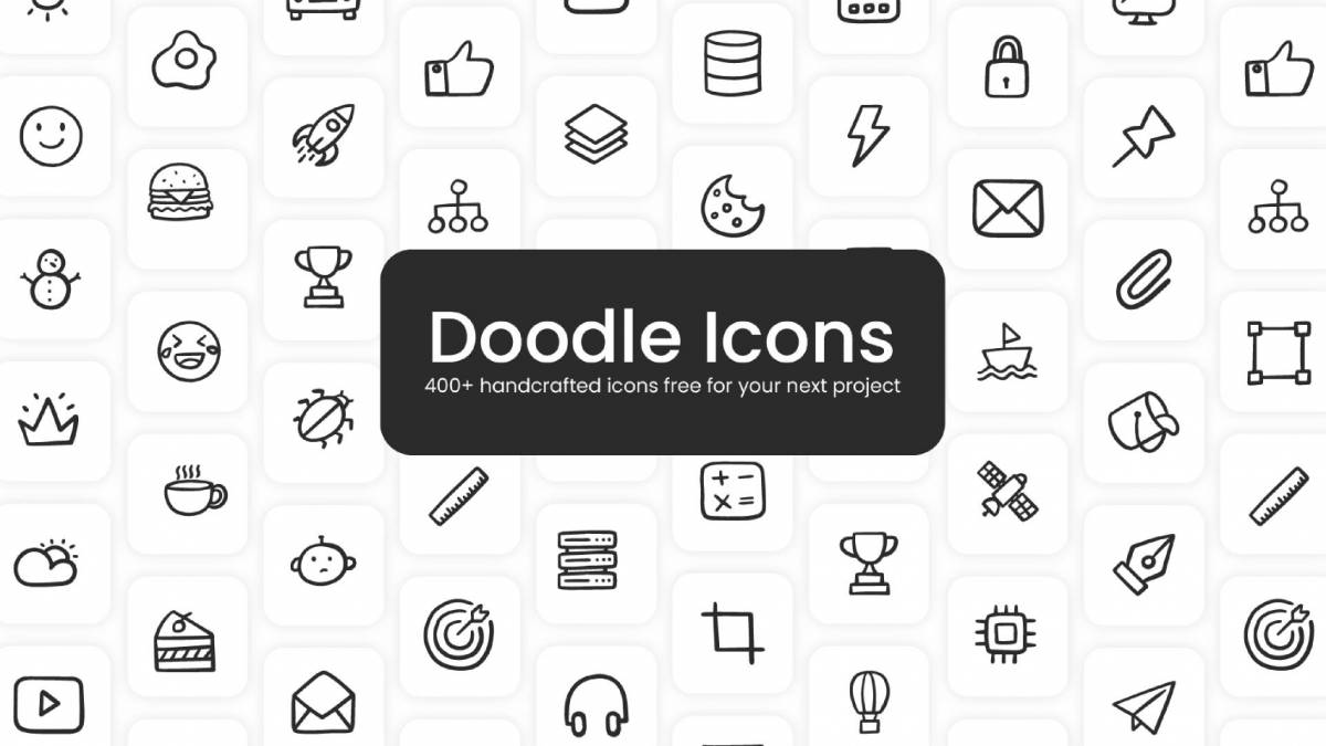 Figma Doodle icons Free Template