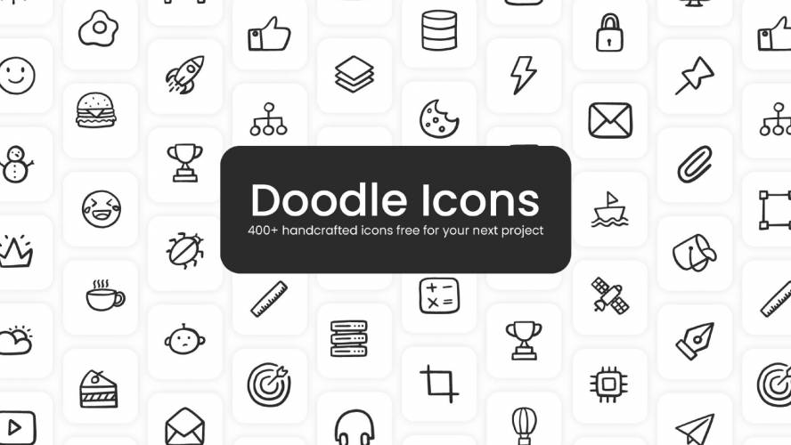 Figma Doodle icons Free Template